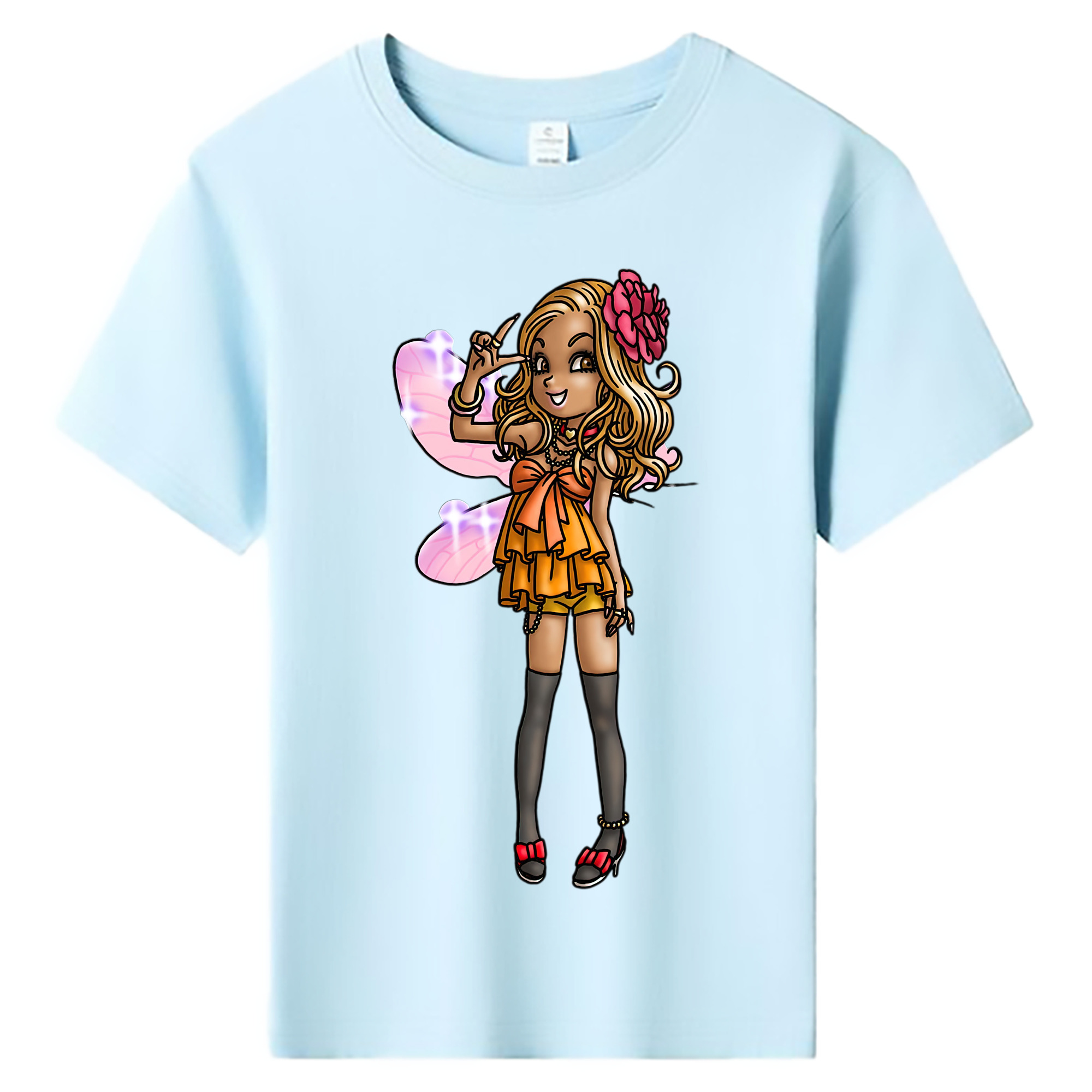 （画像用） ドラゴンクエスト Doragon Kuesuto Dragon Quest 綿100％キッズTシャツ（フロントプリント）
